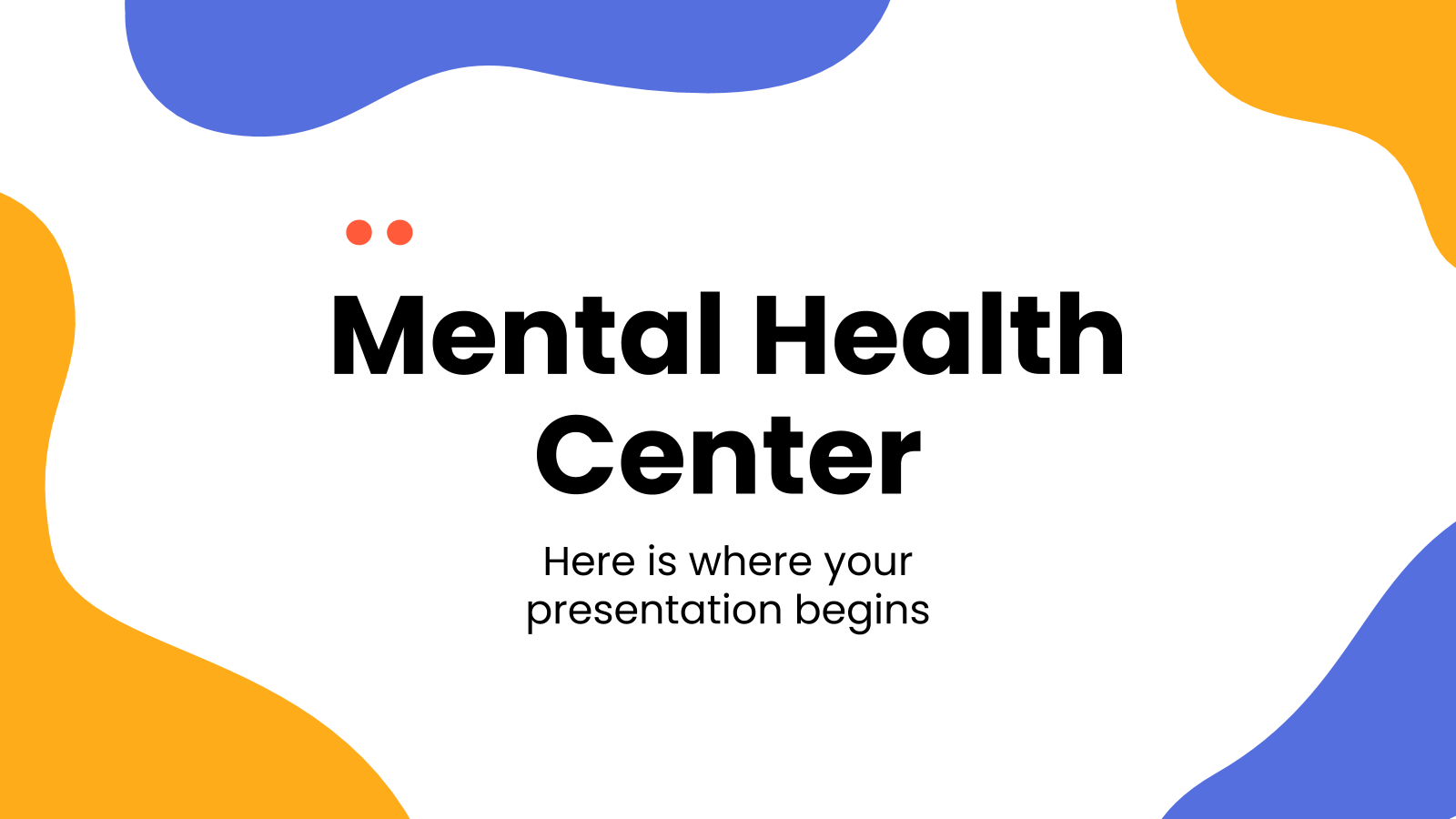 心理健康中心PowerPoint模板
